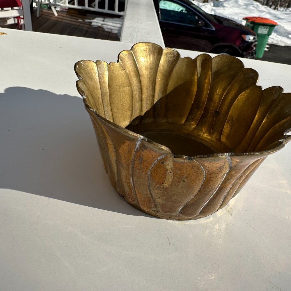#3863 VINTAGE BRASS BOWL